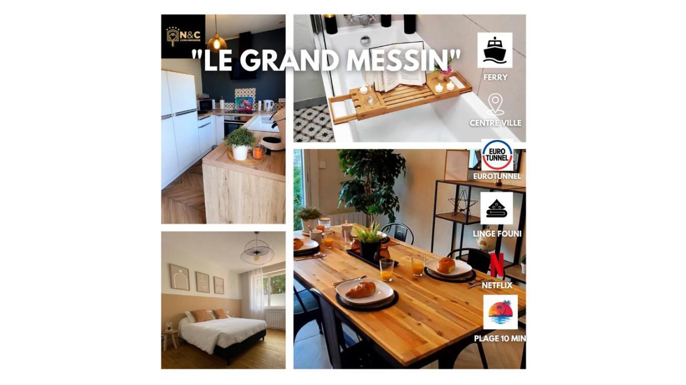Le Grand Messin - Calais Nord -Cour - Plage - Ferry - Eurotunnel Extérieur photo